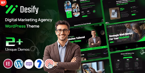 Desify - Digital Agency WordPress Theme - WordPress Theme Preview