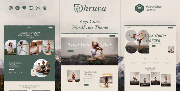 Dhruva - Yoga Class WordPress Theme WordPress theme