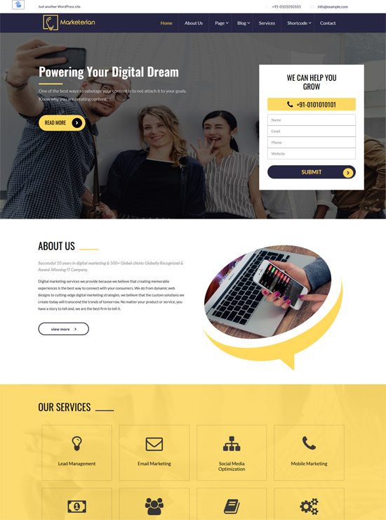 Free Responsive Landing Page Themes