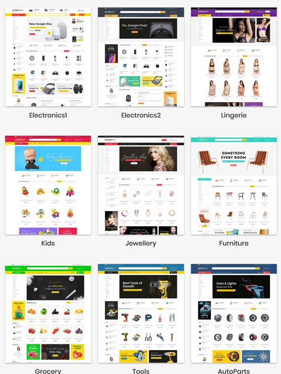 digital mart multi purpose opencart theme