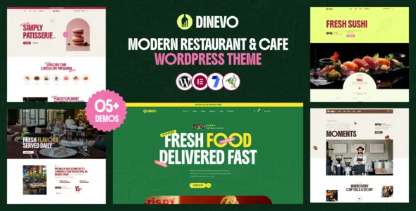 Dinevo - Modern Restaurant & Cafe WordPress Theme WordPress theme