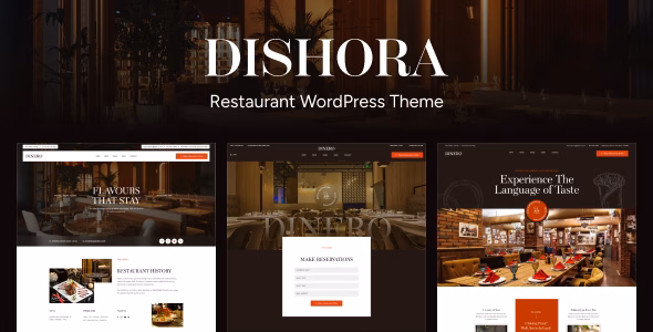Dishora - Restaurant WordPress Theme WordPress theme