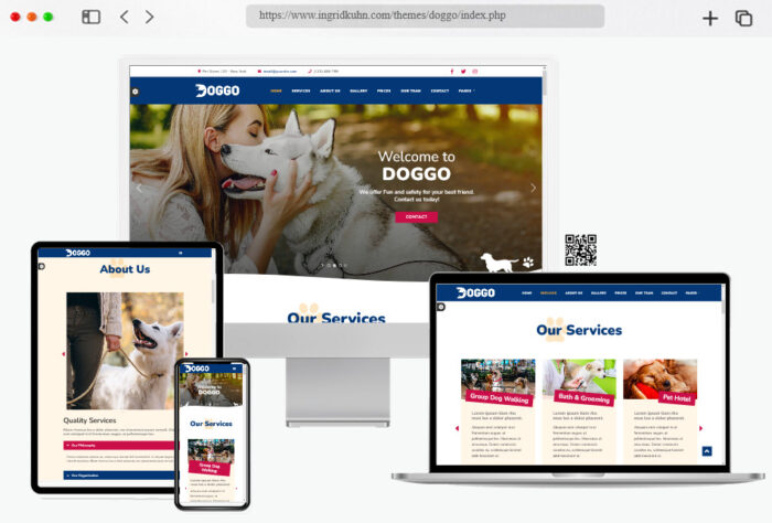 doggo responsive html template