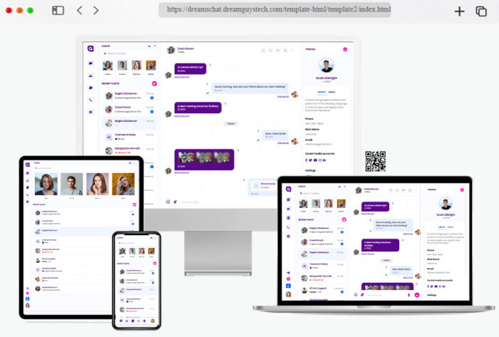 dreamschat chat messenger template
