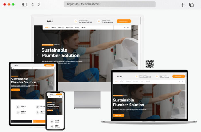 drill handyman services wordpress theme