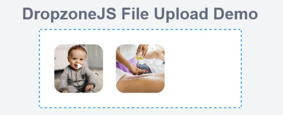 dropzonejs file upload