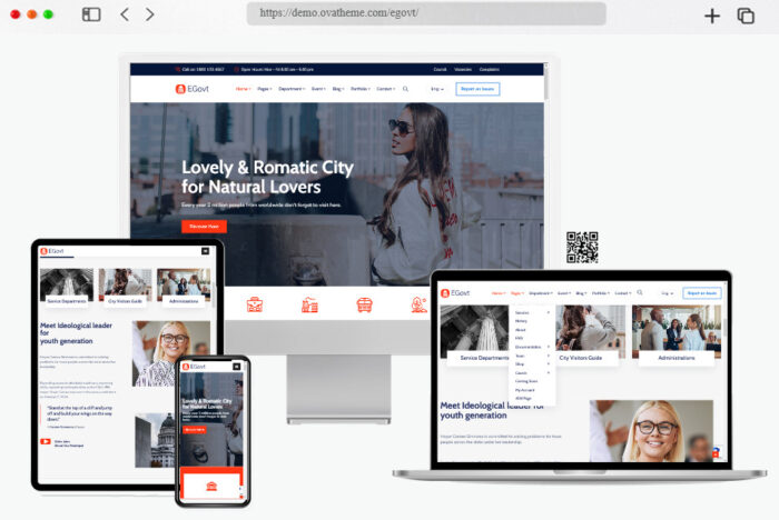 egovt city government wordpress theme