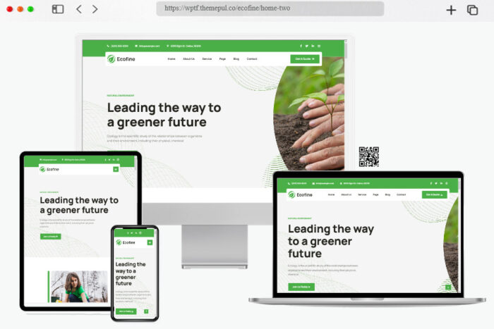 ecofine ecology environment wordpress theme