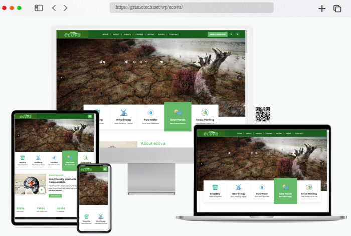 ecova eco environmental wordpress theme