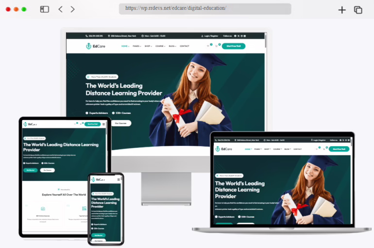 Distance Learning WordPress Theme