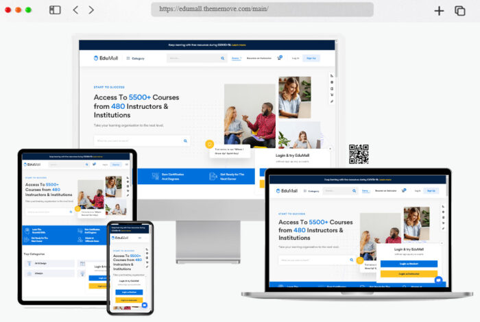 edumall professional education center wordpress theme