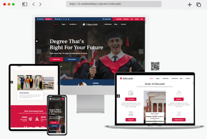 educamb school website template