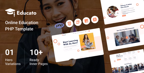 Educato - Online Education PHP Template WordPress theme