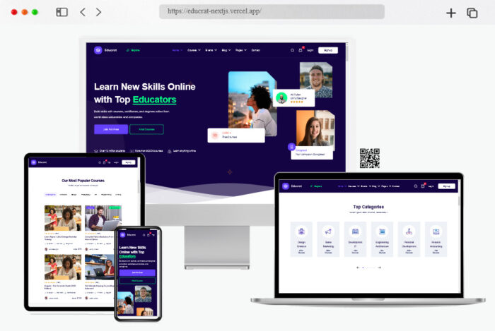 educrat education website template