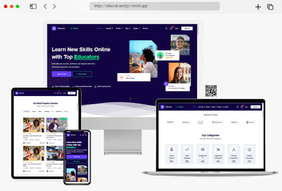 30+ Best Online Courses Website Templates for 2025 - freshDesignweb