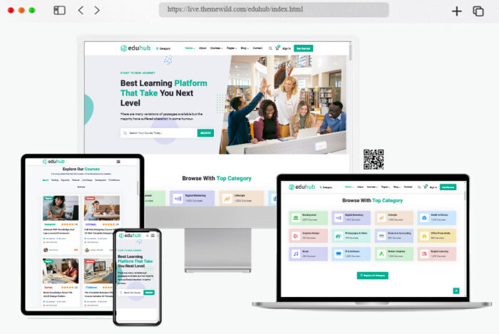 eduhub modern education template
