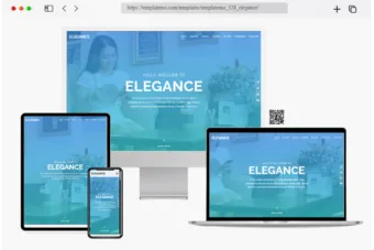 elegance free html onepage template