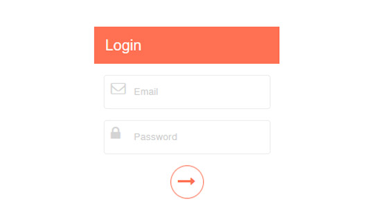 elegant login form