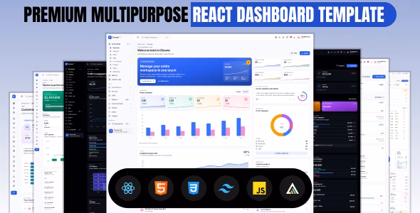 Elevexa - Premium React Admin Dashboard Template WordPress theme