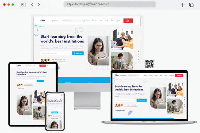ellen education wordpress theme