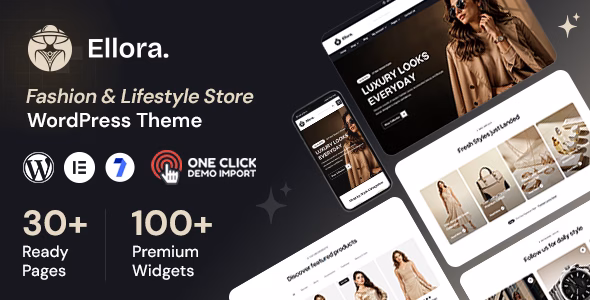 Ellora - Fashion & Lifestyle Store WooCommerce Theme WordPress theme