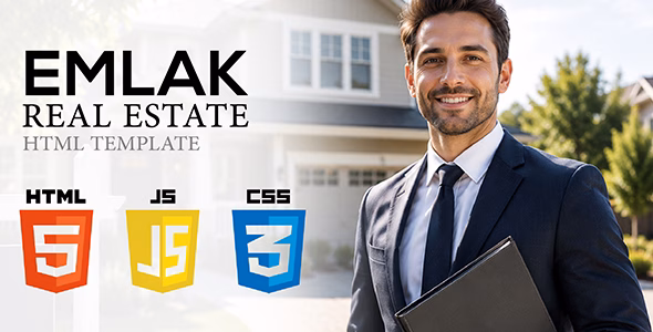 Emlak - Real Estate HTML Template WordPress theme