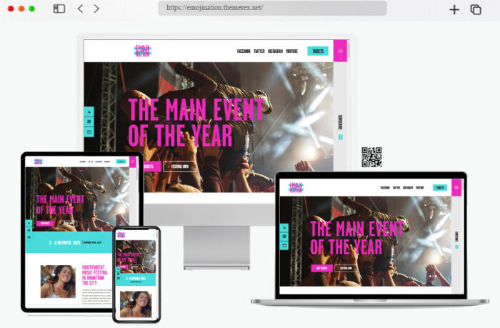 emojination night club wordpress theme