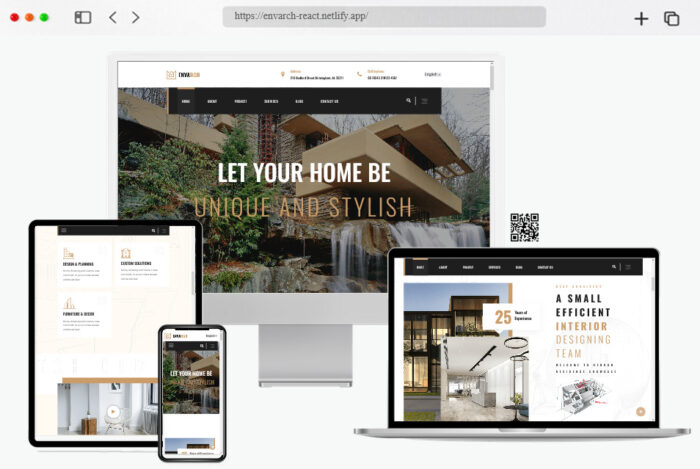 envarch single property react template