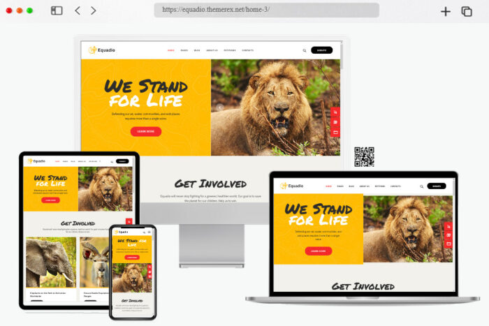 equadio non profit environmental wordpress theme