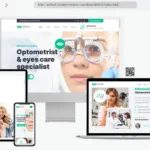 eye care optometrist website templates
