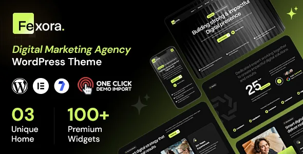 Fexora - Digital Marketing Agency WordPress Theme WordPress theme