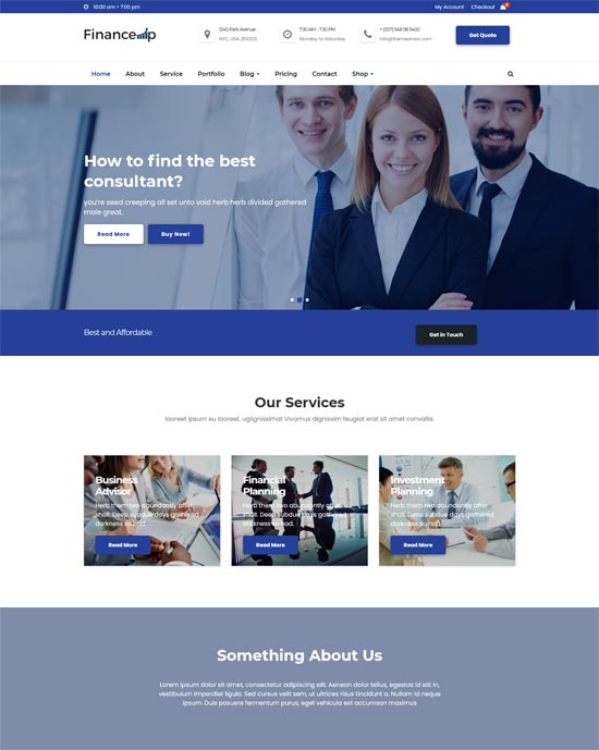 Financial Advisor Website Design