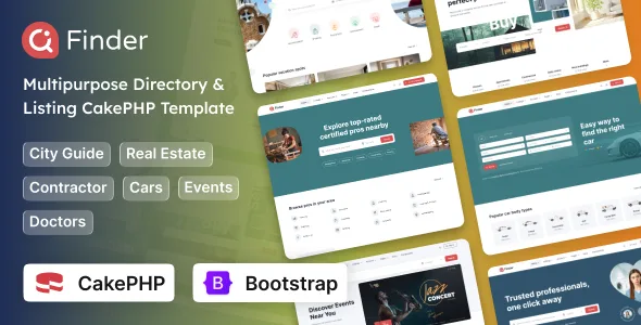 Finder - CakePHP 5 Multipurpose Directory & Listing Template WordPress theme