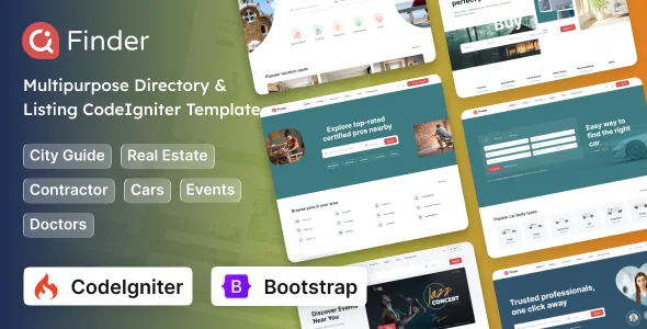 Finder - CodeIgniter Multipurpose Directory & Listing Template WordPress theme