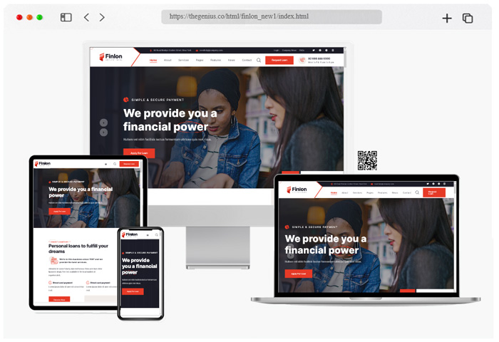 finlon loan credit repair html template