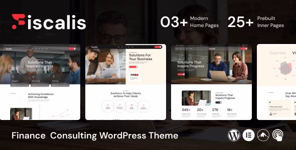 Fiscalis - Finance Consulting WordPress Theme WordPress theme