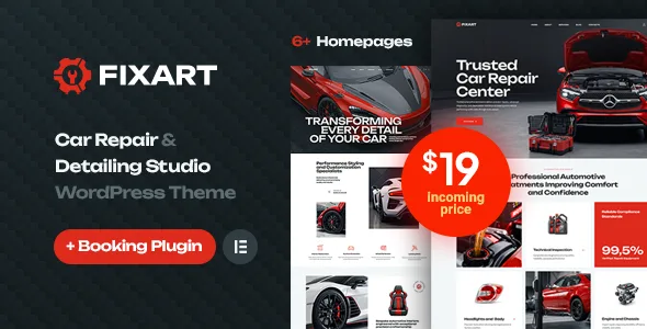 Fixart - Car Repair & Detailing WordPress Theme WordPress theme