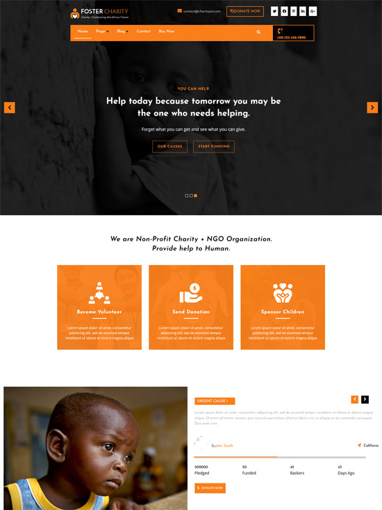 Nonprofit WordPress templates