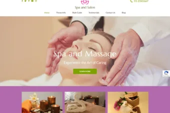 free beauty spa hair salon wordpress
