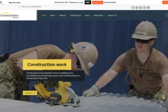 free construction wordpress themes