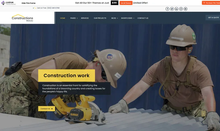 17 Best Free Construction WordPress Themes 2026 – freshDesignweb