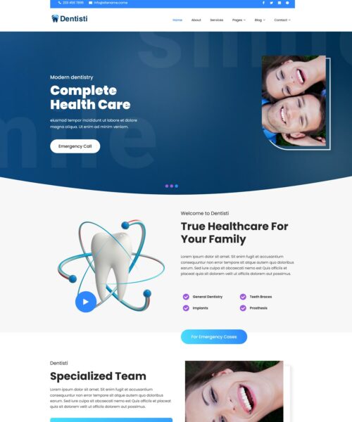 Free WordPress Themes for Dentists