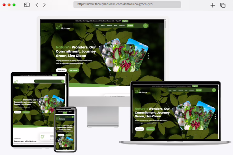 free eco green wordpress theme