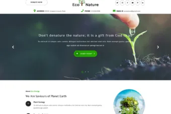 free eco nature environment wordpress themes