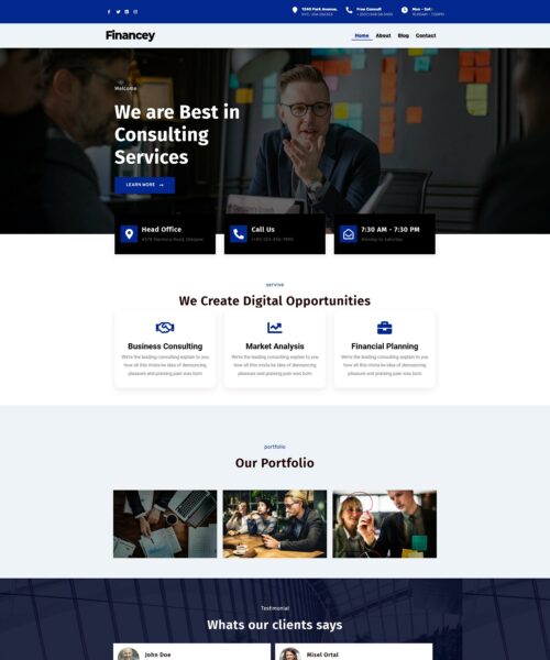 WordPress Theme for Financial Planners
