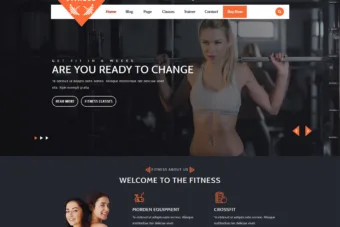 free gym fitness wordpress themes