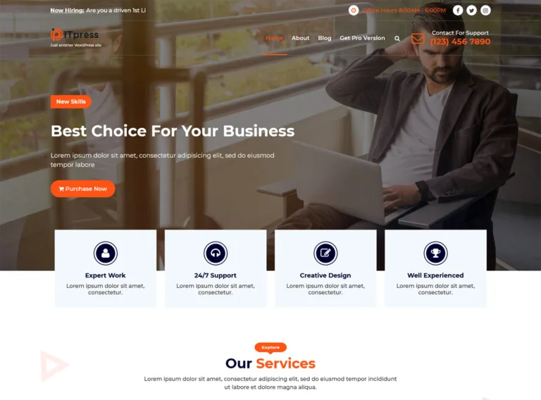 10 Free IT Solution & Software WordPress Themes 2026