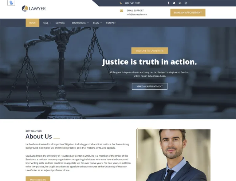14 Best Free Lawyer WordPress Themes for 2026