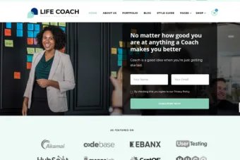 free life health coach wordpress themes