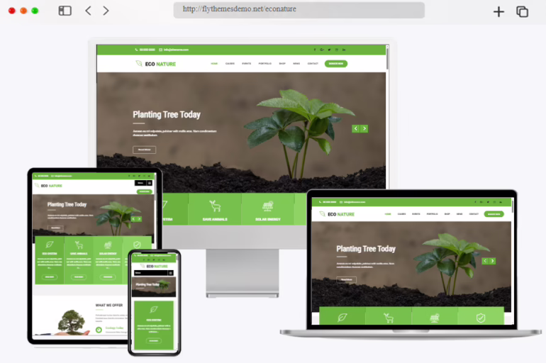 free nature wordpress theme